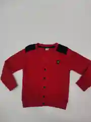 Кардиган на мальчика красный