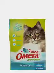 Лакомство для кошек для выведения шерсти "Омега Neo", 90 таблеток