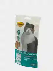 Мнямс хрустящие подушечки для стерилизованных кошек с цыпленком, Профилактика МКБ, 60 г