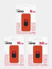 Карта памяти Mirex Arton Red, USB 2.0, 8 - 32 Gb