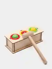Развивающая деревяная игрушка для малышей. Стучалка