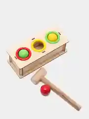 Развивающая деревяная игрушка для малышей. Стучалка