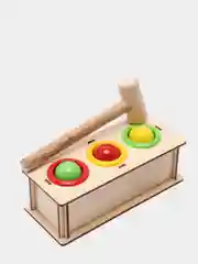Развивающая деревяная игрушка для малышей. Стучалка