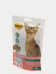 Мнямс хрустящие подушечки для кошек с лососем "Здоровье и красота" 60 г
