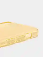 Лимонный чехол для Apple iPhone X / Xs, прозрачный, силиконовый, со стразами
