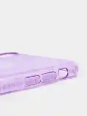 Пурпурный чехол для Apple iPhone X / Xs, прозрачный, силиконовый, со стразами