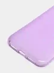 Пурпурный чехол для Apple iPhone X / Xs, прозрачный, силиконовый, со стразами