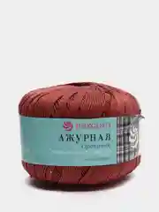 Медный пряжа Ажурная Пехорка Мерсеризованный хлопок-100%, 50 г 280 м