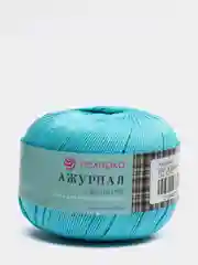 Лазурный пряжа Ажурная Пехорка Мерсеризованный хлопок-100%, 50 г 280 м