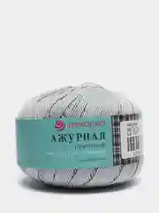 Серебряный пряжа Ажурная Пехорка Мерсеризованный хлопок-100%, 50 г 280 м