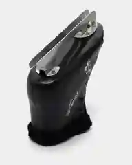 Черный коньки детские двухполозные, кожа, цвета разные