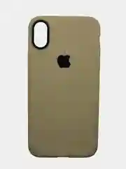 Кремовый чехол на iPhone X / XS