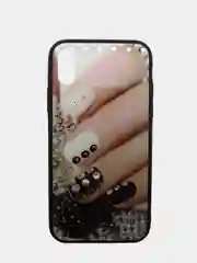 Бежевый меланж чехол на iPhone X / XS