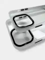Мятный прозрачный чехол с усиленными бортами iPhone 13, 13 Pro, 13 Pro Max