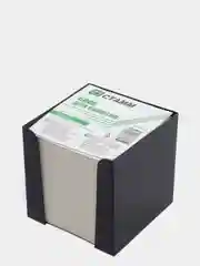 Блок бумаги для записей, 9 x 9 x 9 см, 65 г/м2, в пластиковом боксе, белый