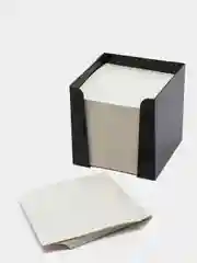 Блок бумаги для записей, 9 x 9 x 9 см, 65 г/м2, в пластиковом боксе, белый