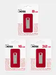 Флешка Mirex Inrto USB 2.0, 3 размера