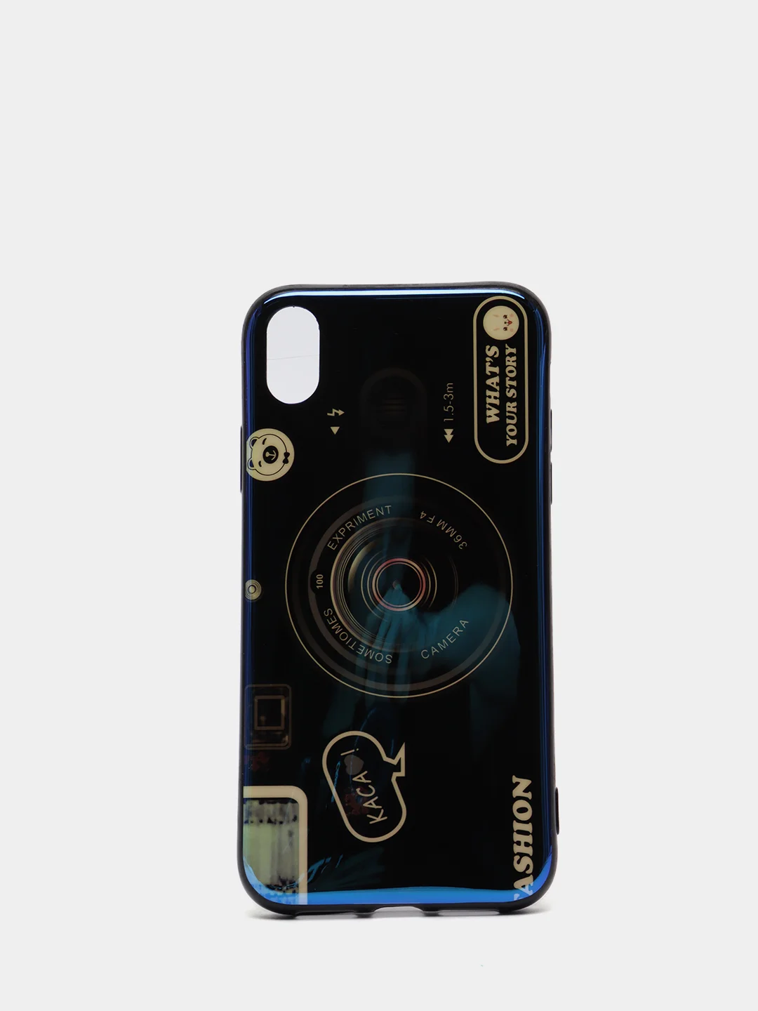 Синий чехол для телефона камера + кроштейн для iPhone 12, 11, XR, 7/8/SE, 6/6S