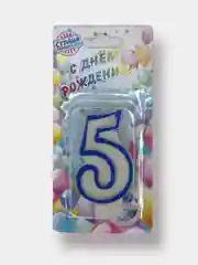 Синий свечи для торта "Цифры" / Свечи цифры