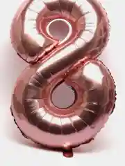 Воздушный шар "Цифра", фольгированный, розовый, 102 см