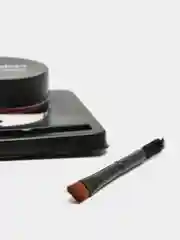 Фуксия краска гель в баночке с кистью и щеточкой для бровей, помада для бровей кремовая
