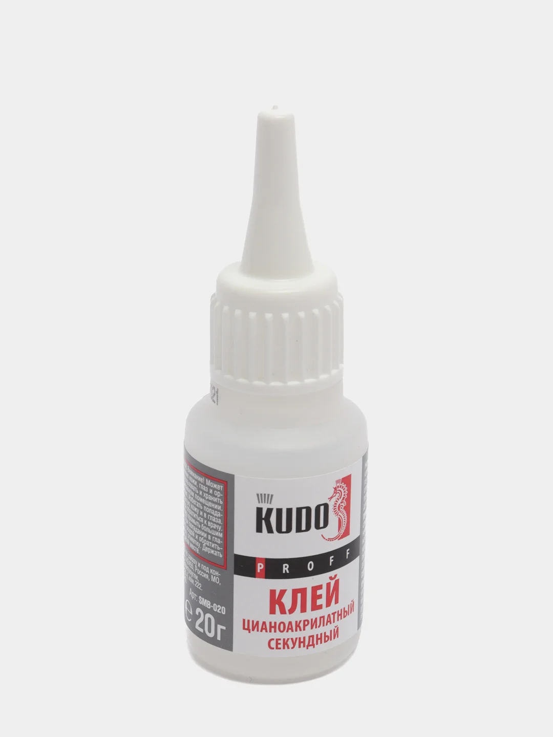 Клей цианакрилатный KUDO, секундный, 20 г