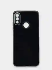 Черный чехол Xiaomi Redmi Note 7, Redmi Note 7 Pro твердый пластиковый глянцевый под стекло