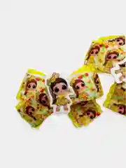 Резинки для волос, с куколками, бантики из репсовой ленты