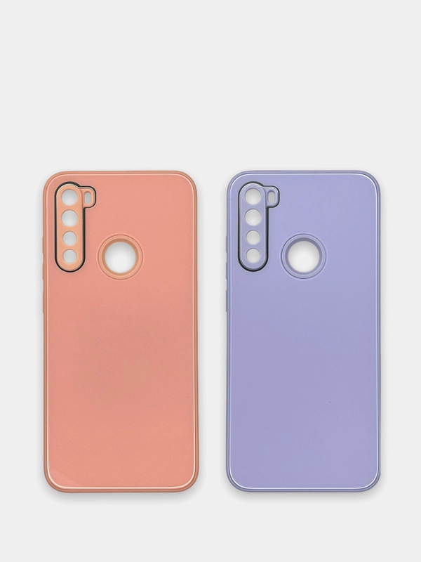 Чехол Xiaomi Redmi Note 8, Note 8 2021 твердый пластиковый глянцевый под стекло