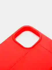 Красный противоударный,  кожаный  чехол на iPhone 13 / 13 Pro / 13 Pro max / 13 mini