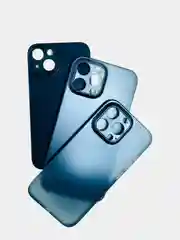 Чехлы прозрачные с черным оттенком для разных моделей смартфонов
