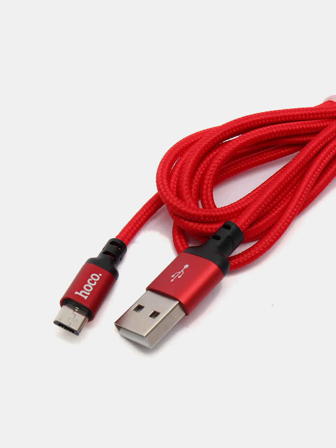 Красный кабель для зарядки micro-USB Hoco X14 (2A), 1 и 2 метра