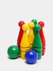 Игра боулинг: 6 кеглей, 2 шара d=8 см