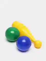 Игра боулинг: 6 кеглей, 2 шара d=8 см