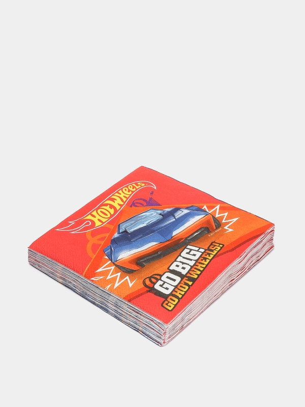 Hot Wheels. Салфетки бумажные трехслойные 33*33 см, 20 шт