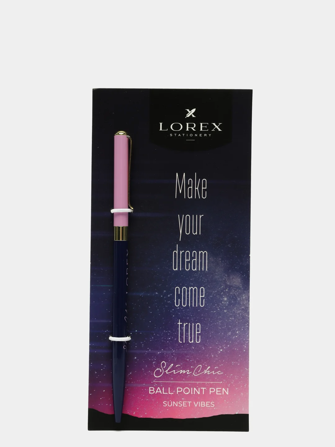 Лавандовый подарочная ручка Lorex Sunset Vibes, серия "Slim Chic"