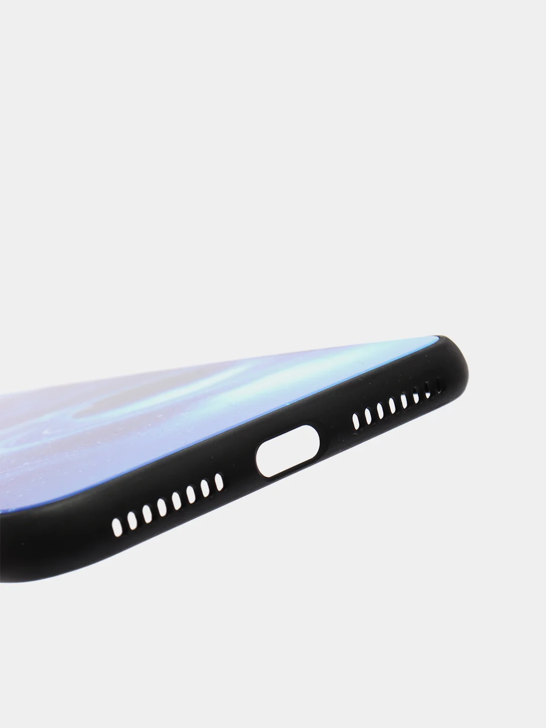 Голубой чехол с космическими рисунками для iPhone 11, XR, X/XS, 7/8, 7P/8P, 6/6S
