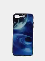 Голубой чехол с космическими рисунками для iPhone 11, XR, X/XS, 7/8, 7P/8P, 6/6S