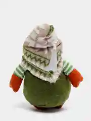 Бежевый новогодний гномик,  гном tomte, гном nisse