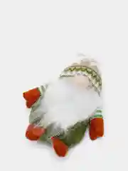 Бежевый новогодний гномик,  гном tomte, гном nisse