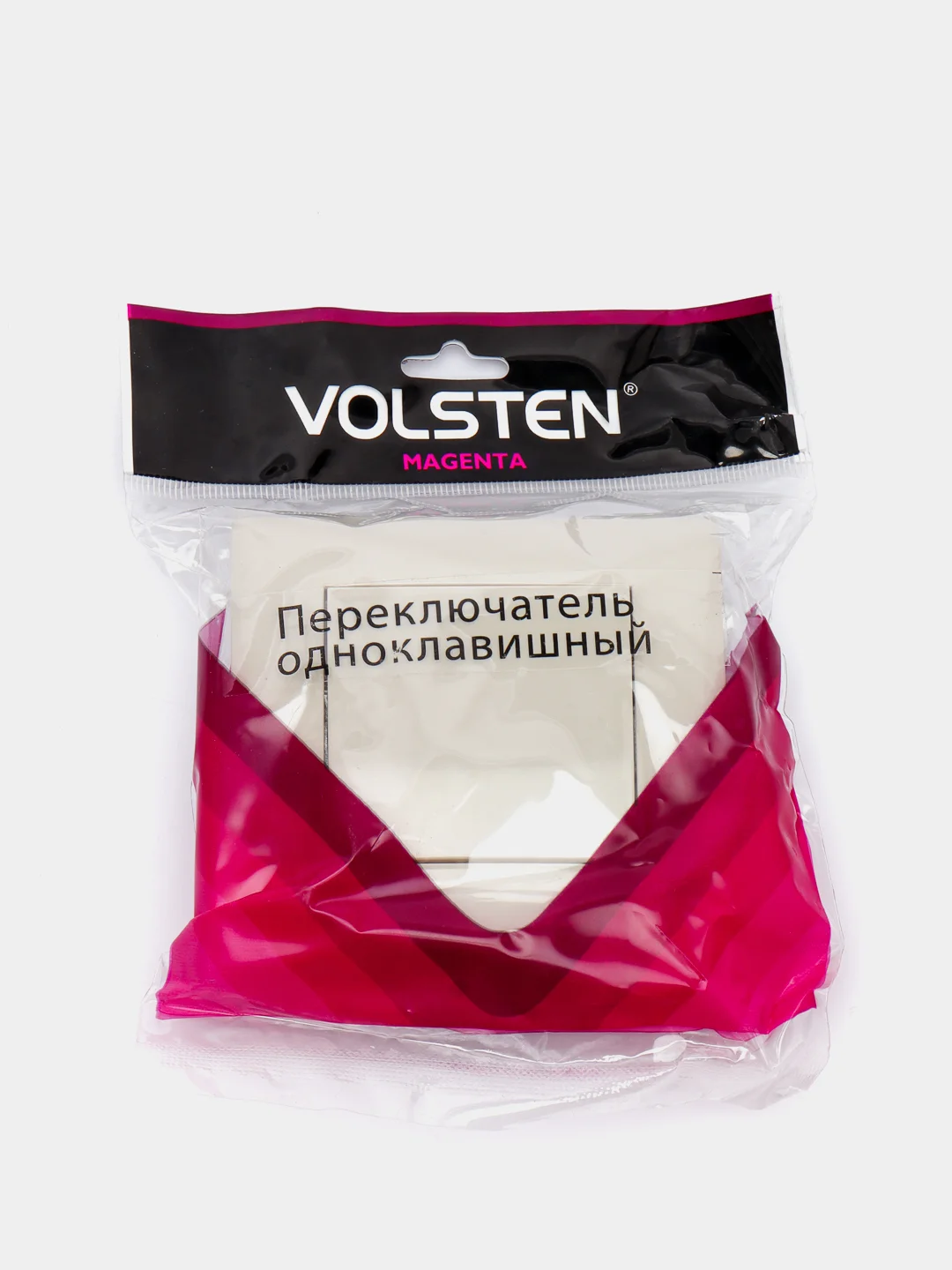 Переключатель одноклавишный MAGENTA VOLSTEN, скрытая установка