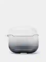 Черный силиконовый чехол для AirPods 3, 8 цветов, градиент, с креплением под карабин