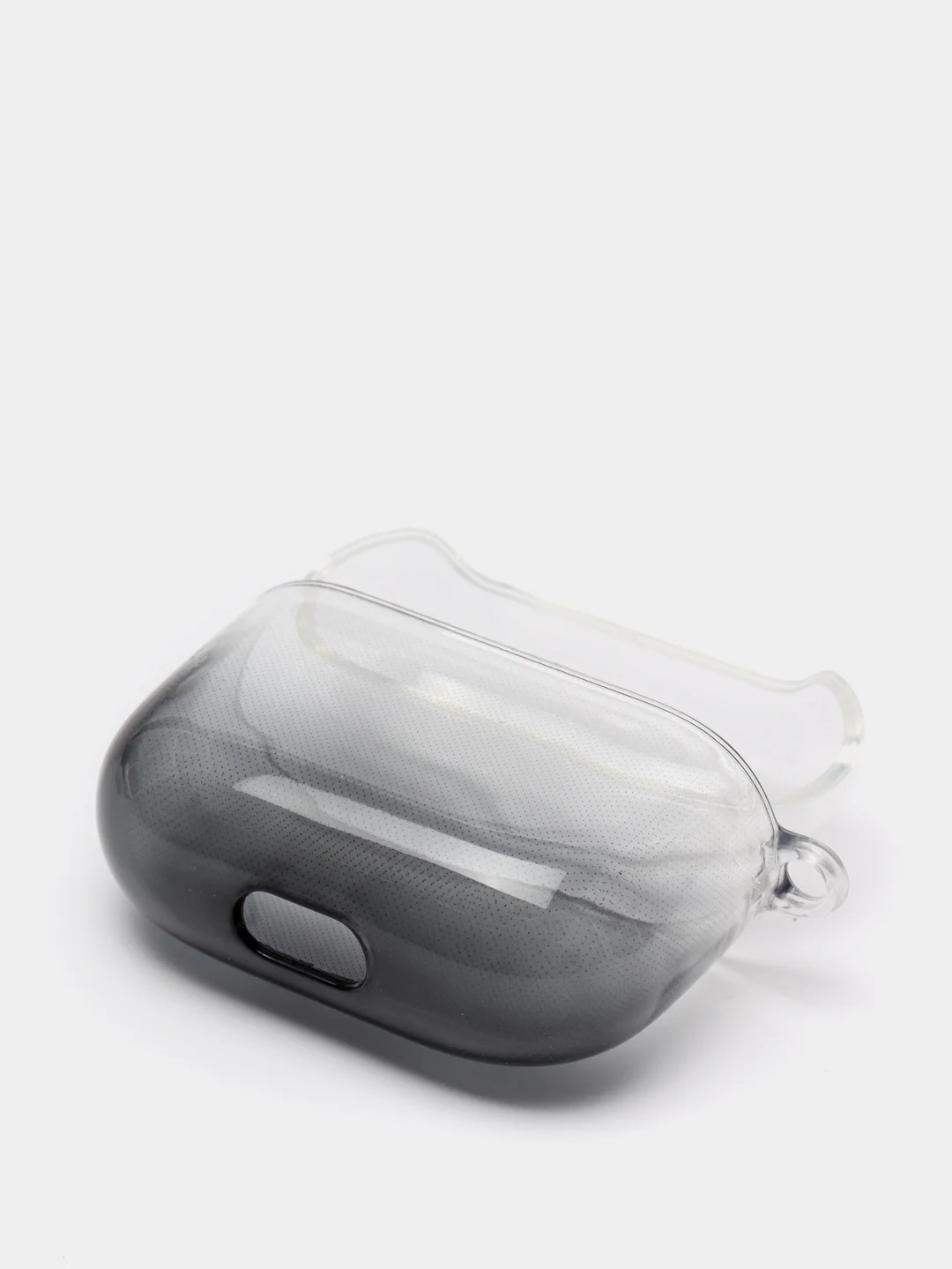 Черный силиконовый чехол для AirPods 3, 8 цветов, градиент, с креплением под карабин