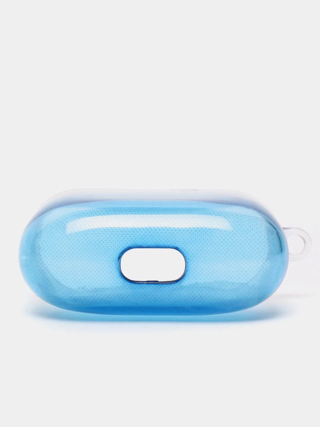 Синий силиконовый чехол для AirPods 3, 8 цветов, градиент, с креплением под карабин
