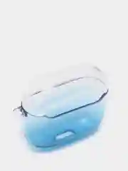 Синий силиконовый чехол для AirPods 3, 8 цветов, градиент, с креплением под карабин