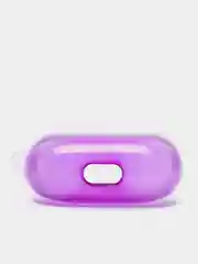 Фиолетовый силиконовый чехол для AirPods 3, 8 цветов, градиент, с креплением под карабин