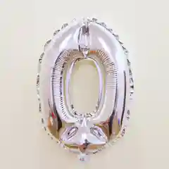 Серебряный шарик Цифра фольгированная "16" дюймов, Шар Цифра