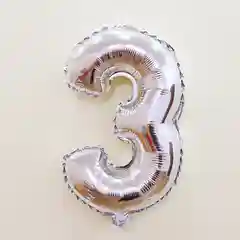 Серебряный шарик Цифра фольгированная "16" дюймов, Шар Цифра