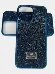 Индиго чехол со стразами Samsung A52, A32, S21 Ultra, S21 Plus, iPhone 11, 13, 13Pro, 13 Pro Max