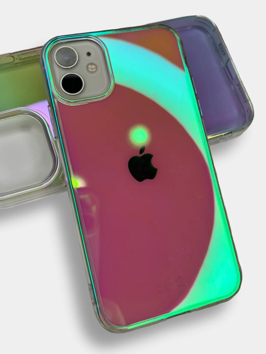 Чехол на iPhone 11, 13 Pro, 13 Pro Max с эффектом голограммы, перламутра
